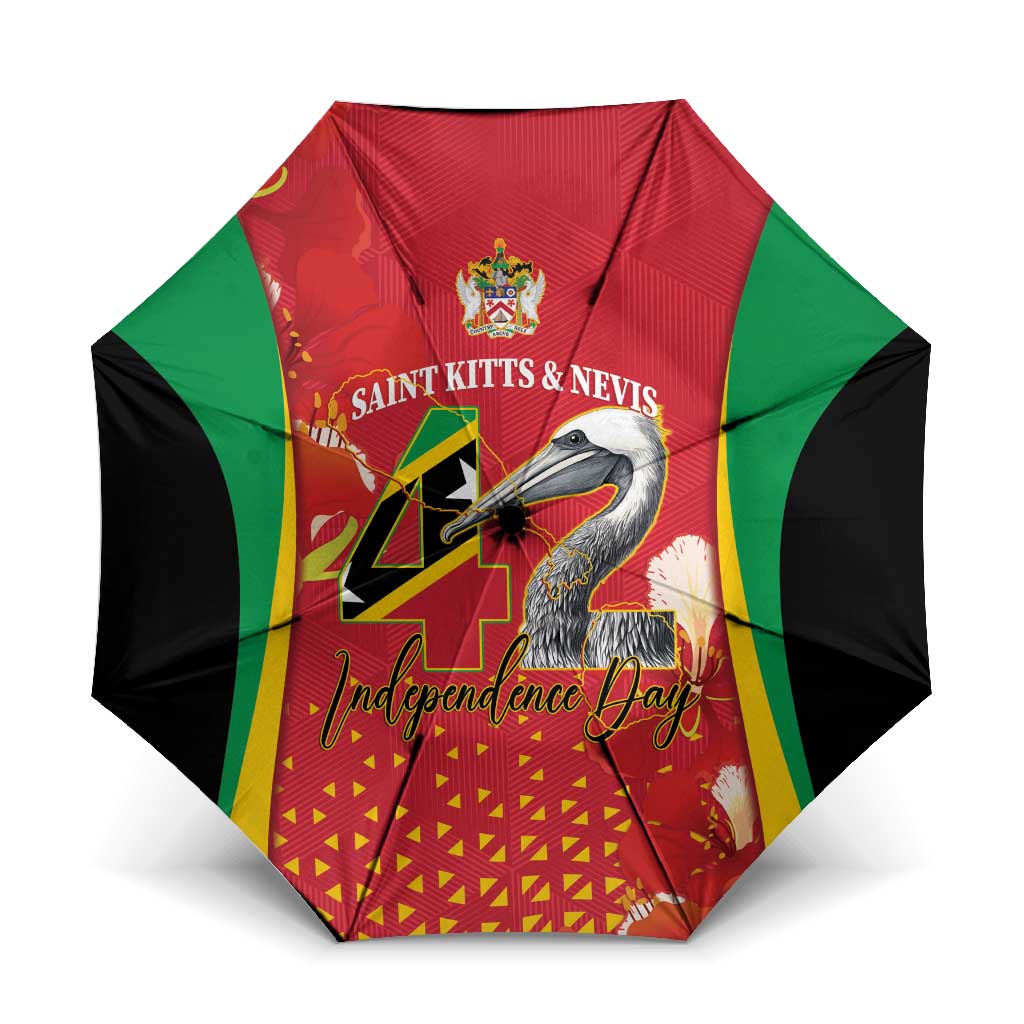 Saint Kitts and Nevis Umbrella Pelican 42nd Independence Anniversary - Wonder Print Shop