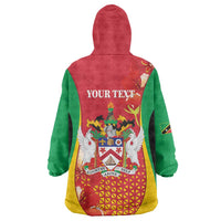 Personalized Saint Kitts and Nevis Wearable Blanket Hoodie Pelican 42nd Independence Anniversary - Wonder Print Shop