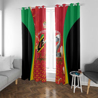 Saint Kitts and Nevis Window Curtain Pelican 42nd Independence Anniversary - Wonder Print Shop