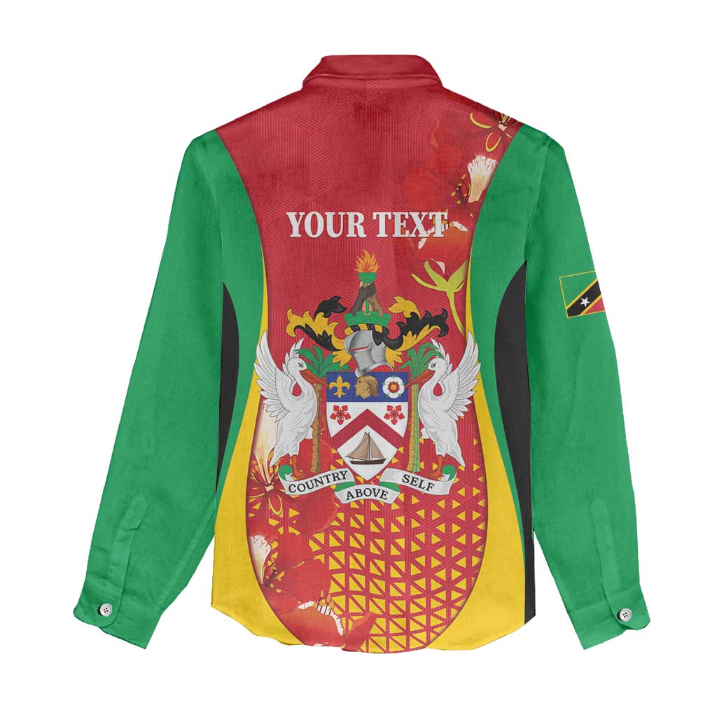 Personalized Saint Kitts and Nevis Women Casual Shirt Pelican 42nd Independence Anniversary - Wonder Print Shop