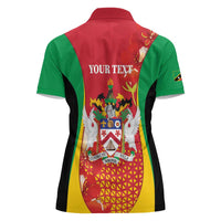 Personalized Saint Kitts and Nevis Women Polo Shirt Pelican 42nd Independence Anniversary - Wonder Print Shop