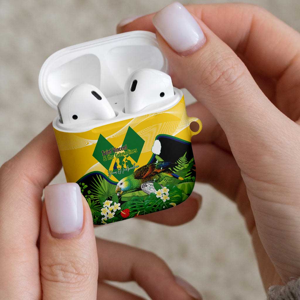 Saint Vincent and the Grenadines AirPods Case Amazona Guildingii 46 Years Of Independence - Wonder Print Shop