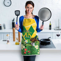 Saint Vincent and the Grenadines Apron Amazona Guildingii 46 Years Of Independence - Wonder Print Shop