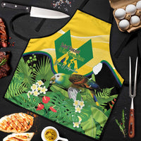 Saint Vincent and the Grenadines Apron Amazona Guildingii 46 Years Of Independence - Wonder Print Shop