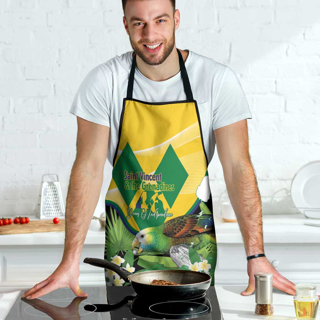 Saint Vincent and the Grenadines Apron Amazona Guildingii 46 Years Of Independence - Wonder Print Shop
