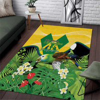 Saint Vincent and the Grenadines Area Rug Amazona Guildingii 46 Years Of Independence - Wonder Print Shop