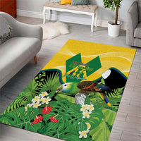 Saint Vincent and the Grenadines Area Rug Amazona Guildingii 46 Years Of Independence - Wonder Print Shop