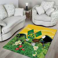 Saint Vincent and the Grenadines Area Rug Amazona Guildingii 46 Years Of Independence - Wonder Print Shop