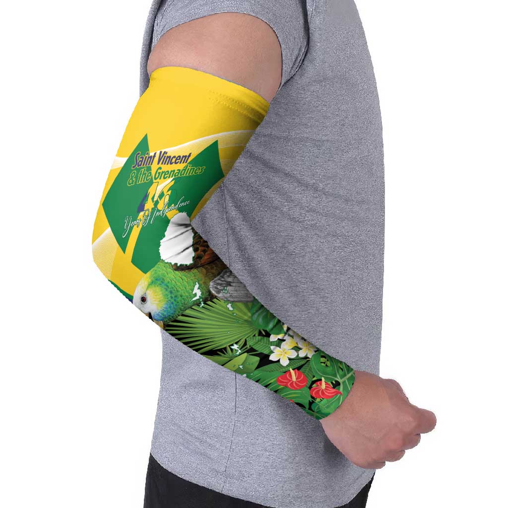 Saint Vincent and the Grenadines Arm Sleeves Amazona Guildingii 46 Years Of Independence - Wonder Print Shop