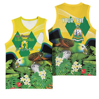 Personalized Saint Vincent and the Grenadines Basketball Jersey Amazona Guildingii 46 Years Of Independence - Wonder Print Shop