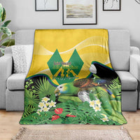 Saint Vincent and the Grenadines Blanket Amazona Guildingii 46 Years Of Independence - Wonder Print Shop