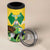 Personalized Saint Vincent and the Grenadines 4 in 1 Can Cooler Tumbler Amazona Guildingii 46 Years Of Independence - Wonder Print Shop