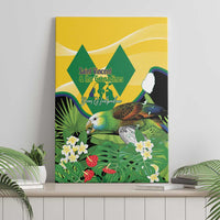 Saint Vincent and the Grenadines Canvas Wall Art Amazona Guildingii 46 Years Of Independence - Wonder Print Shop