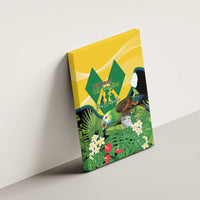 Saint Vincent and the Grenadines Canvas Wall Art Amazona Guildingii 46 Years Of Independence - Wonder Print Shop