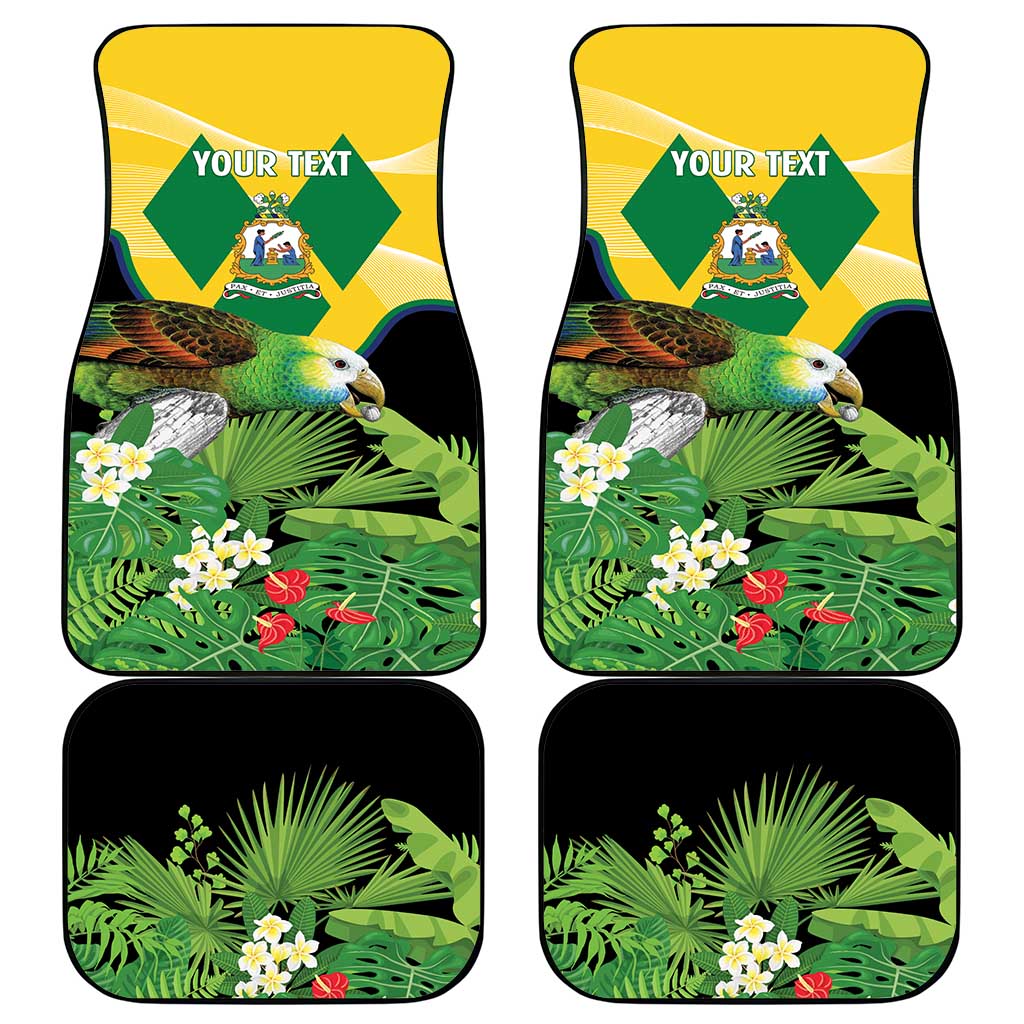 Saint Vincent and the Grenadines Car Mats Amazona Guildingii 46 Years Of Independence - Wonder Print Shop