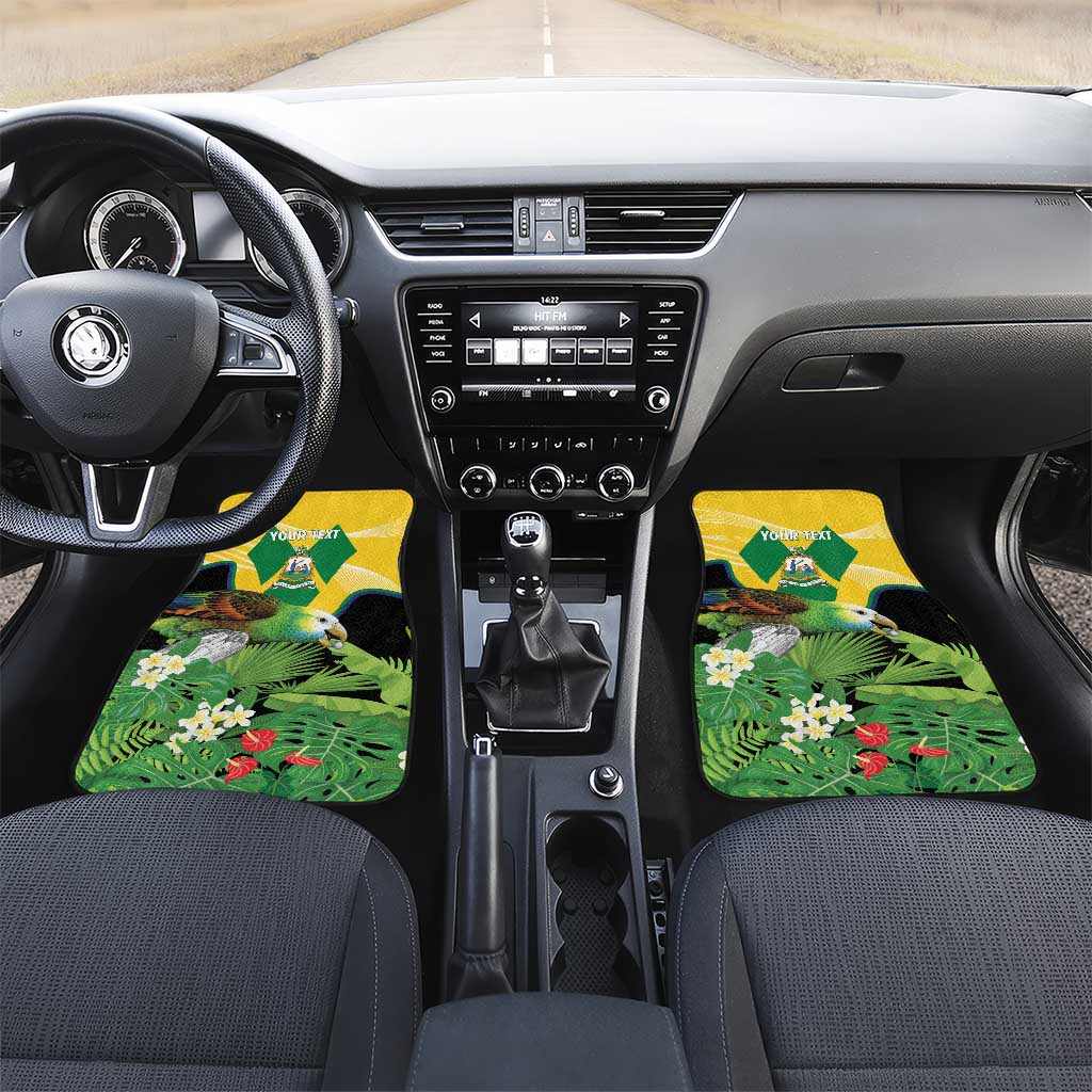 Saint Vincent and the Grenadines Car Mats Amazona Guildingii 46 Years Of Independence - Wonder Print Shop