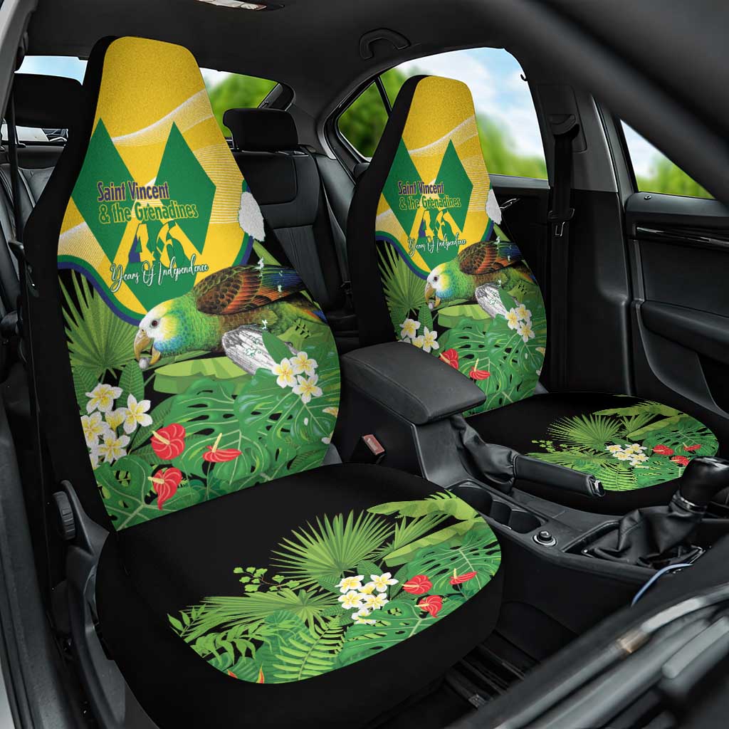 Saint Vincent and the Grenadines Car Seat Cover Amazona Guildingii 46 Years Of Independence - Wonder Print Shop