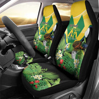 Saint Vincent and the Grenadines Car Seat Cover Amazona Guildingii 46 Years Of Independence - Wonder Print Shop