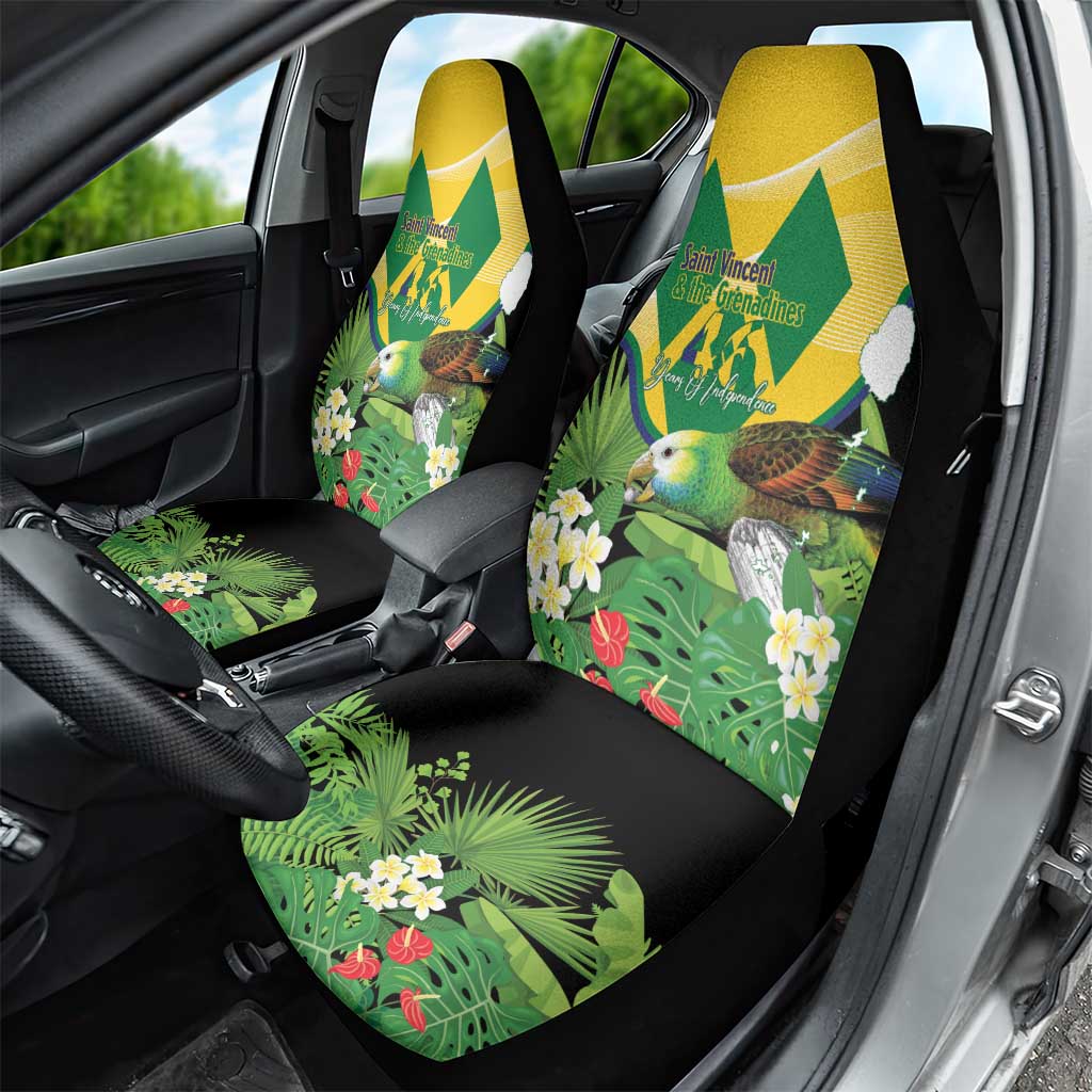 Saint Vincent and the Grenadines Car Seat Cover Amazona Guildingii 46 Years Of Independence - Wonder Print Shop