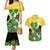 Personalized Saint Vincent and the Grenadines Couples Matching Mermaid Dress and Hawaiian Shirt Amazona Guildingii 46 Years Of Independence - Wonder Print Shop