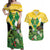 Personalized Saint Vincent and the Grenadines Couples Matching Off Shoulder Maxi Dress and Hawaiian Shirt Amazona Guildingii 46 Years Of Independence - Wonder Print Shop