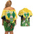 Personalized Saint Vincent and the Grenadines Couples Matching Off Shoulder Short Dress and Hawaiian Shirt Amazona Guildingii 46 Years Of Independence - Wonder Print Shop