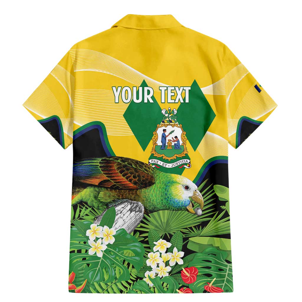 Personalized Saint Vincent and the Grenadines Family Matching Mermaid Dress and Hawaiian Shirt Amazona Guildingii 46 Years Of Independence - Wonder Print Shop