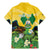 Personalized Saint Vincent and the Grenadines Family Matching Mermaid Dress and Hawaiian Shirt Amazona Guildingii 46 Years Of Independence - Wonder Print Shop