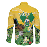 Personalized Saint Vincent and the Grenadines Family Matching Off The Shoulder Long Sleeve Dress and Hawaiian Shirt Amazona Guildingii 46 Years Of Independence - Wonder Print Shop