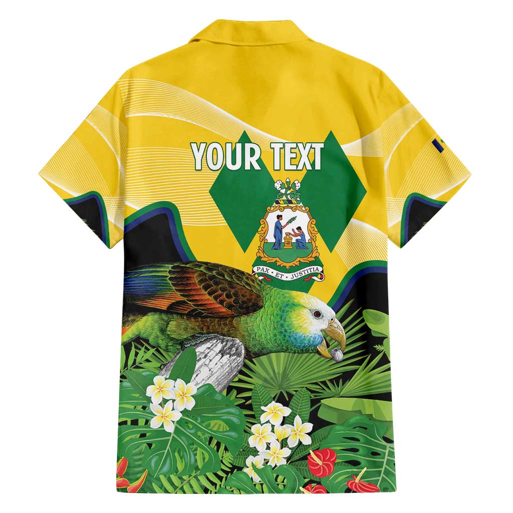 Personalized Saint Vincent and the Grenadines Family Matching Off Shoulder Maxi Dress and Hawaiian Shirt Amazona Guildingii 46 Years Of Independence - Wonder Print Shop