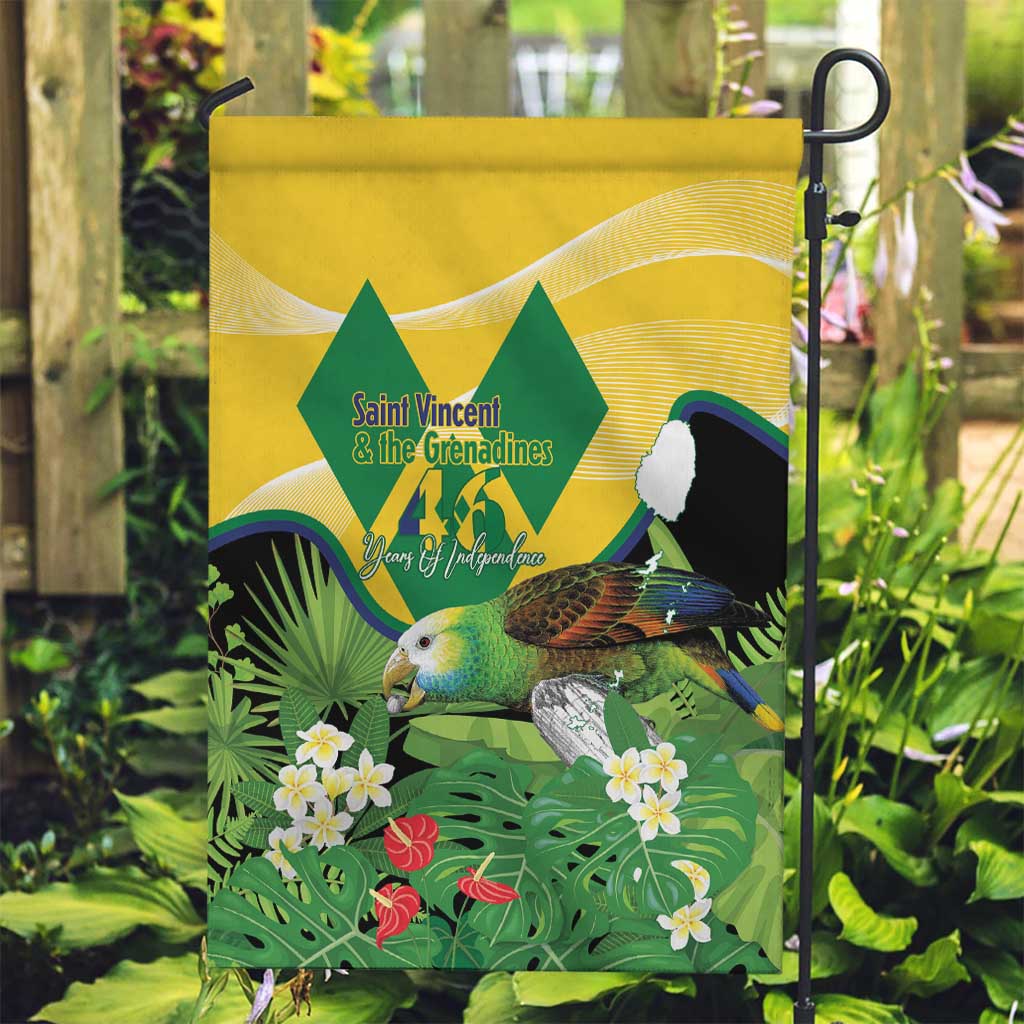 Saint Vincent and the Grenadines Garden Flag Amazona Guildingii 46 Years Of Independence - Wonder Print Shop