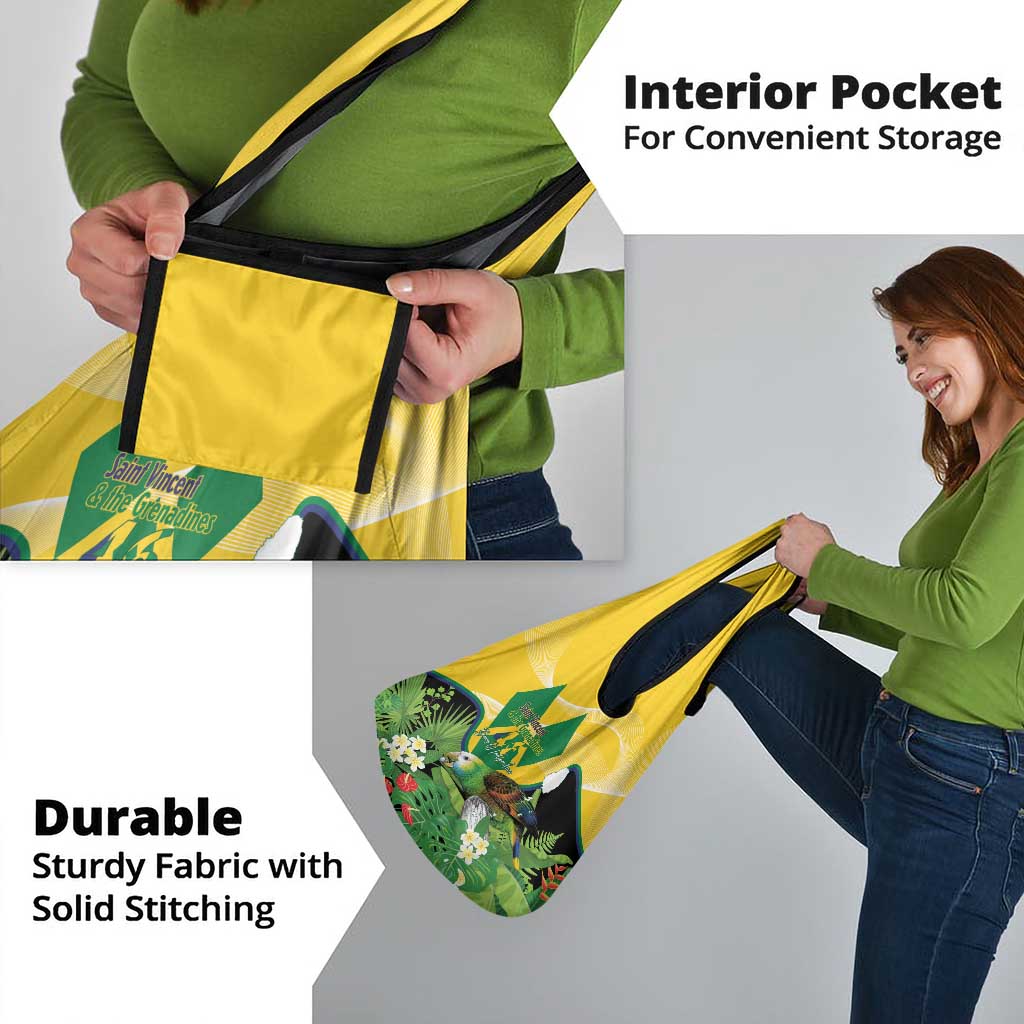 Saint Vincent and the Grenadines Grocery Bag Amazona Guildingii 46 Years Of Independence - Wonder Print Shop