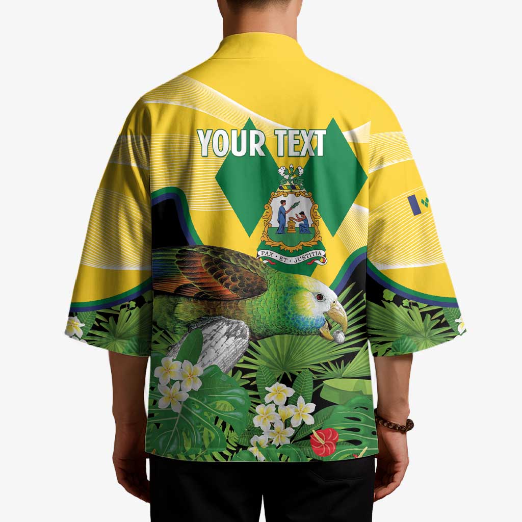 Personalized Saint Vincent and the Grenadines Kimono Amazona Guildingii 46 Years Of Independence - Wonder Print Shop