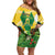 Personalized Saint Vincent and the Grenadines Off Shoulder Short Dress Amazona Guildingii 46 Years Of Independence - Wonder Print Shop
