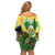 Personalized Saint Vincent and the Grenadines Off Shoulder Short Dress Amazona Guildingii 46 Years Of Independence - Wonder Print Shop