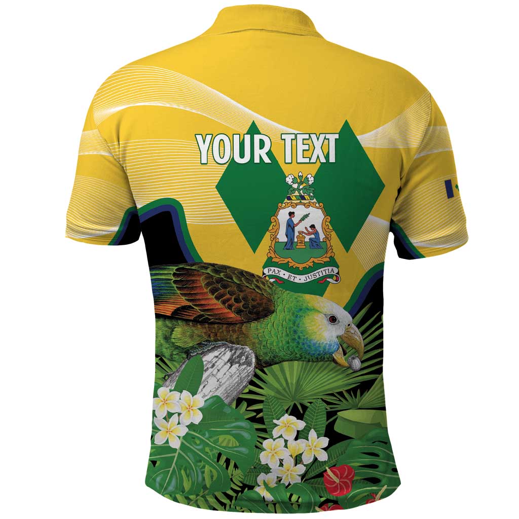 Personalized Saint Vincent and the Grenadines Polo Shirt Amazona Guildingii 46 Years Of Independence - Wonder Print Shop