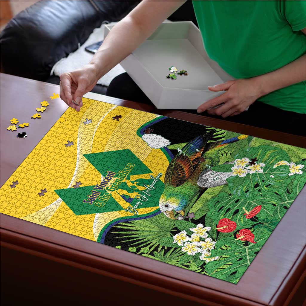 Saint Vincent and the Grenadines Puzzle Amazona Guildingii 46 Years Of Independence - Wonder Print Shop