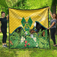Saint Vincent and the Grenadines Quilt Amazona Guildingii 46 Years Of Independence - Wonder Print Shop