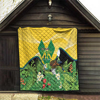 Saint Vincent and the Grenadines Quilt Amazona Guildingii 46 Years Of Independence - Wonder Print Shop