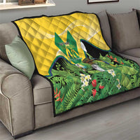 Saint Vincent and the Grenadines Quilt Amazona Guildingii 46 Years Of Independence - Wonder Print Shop