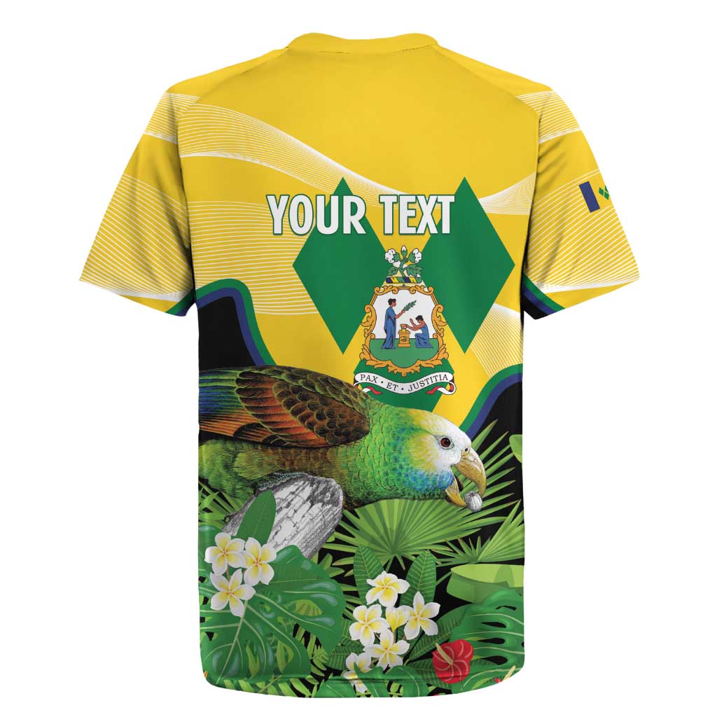Personalized Saint Vincent and the Grenadines Rugby Jersey Amazona Guildingii 46 Years Of Independence - Wonder Print Shop