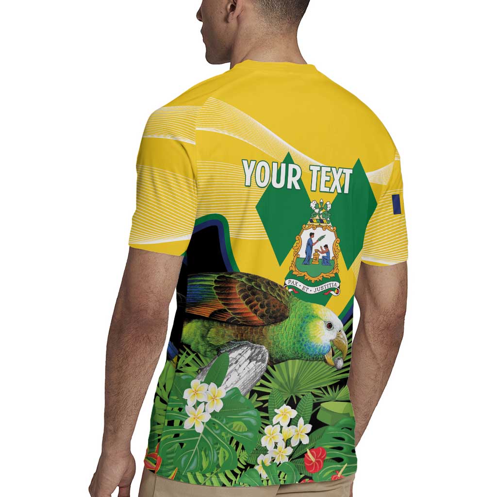Personalized Saint Vincent and the Grenadines Rugby Jersey Amazona Guildingii 46 Years Of Independence - Wonder Print Shop