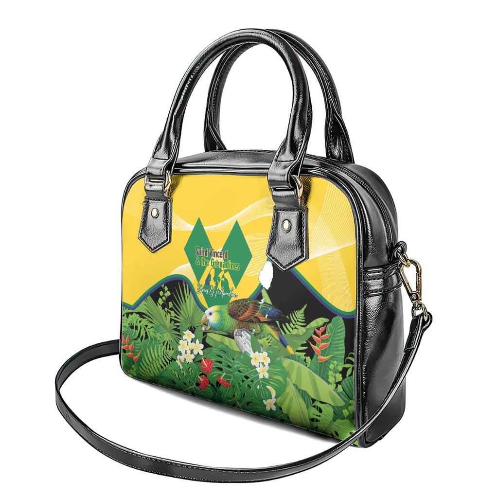 Saint Vincent and the Grenadines Shoulder Handbag Amazona Guildingii 46 Years Of Independence - Wonder Print Shop