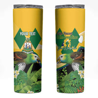 Personalized Saint Vincent and the Grenadines Skinny Tumbler Amazona Guildingii 46 Years Of Independence - Wonder Print Shop