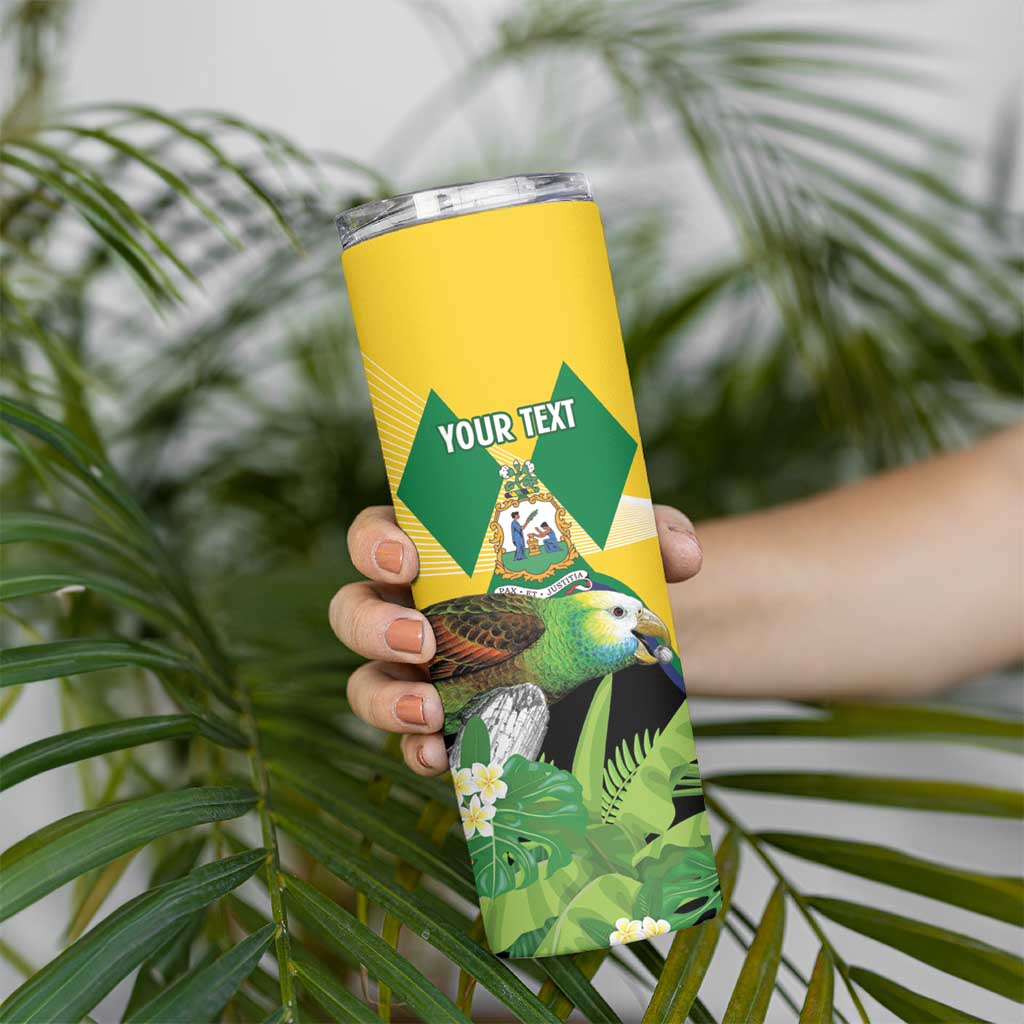 Personalized Saint Vincent and the Grenadines Skinny Tumbler Amazona Guildingii 46 Years Of Independence - Wonder Print Shop