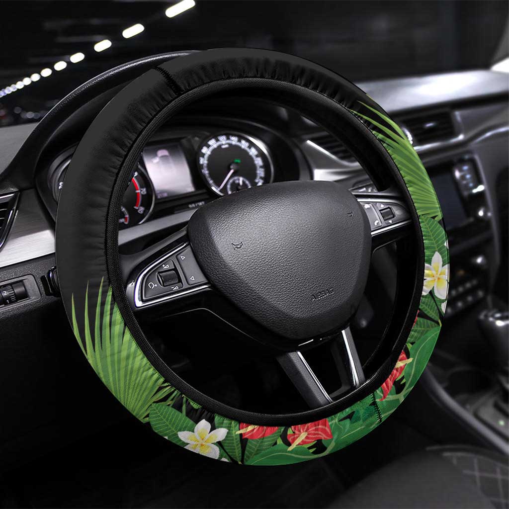 Saint Vincent and the Grenadines Steering Wheel Cover Amazona Guildingii 46 Years Of Independence - Wonder Print Shop