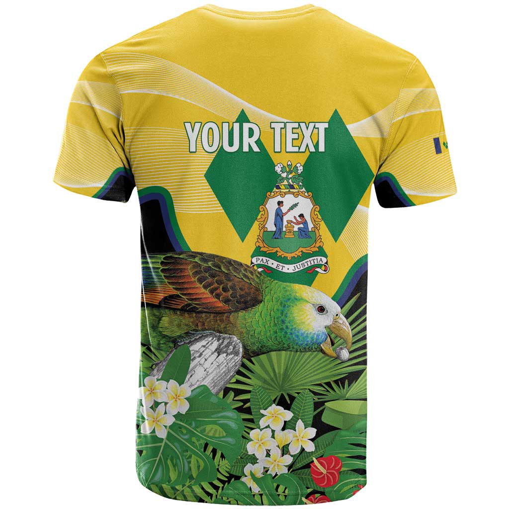 Personalized Saint Vincent and the Grenadines T Shirt Amazona Guildingii 46 Years Of Independence - Wonder Print Shop
