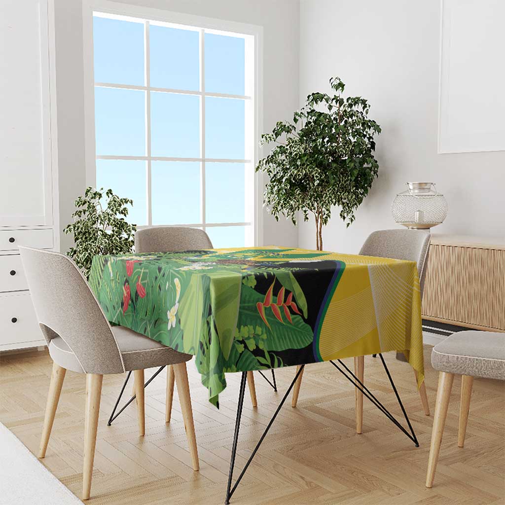 Saint Vincent and the Grenadines Tablecloth Amazona Guildingii 46 Years Of Independence - Wonder Print Shop