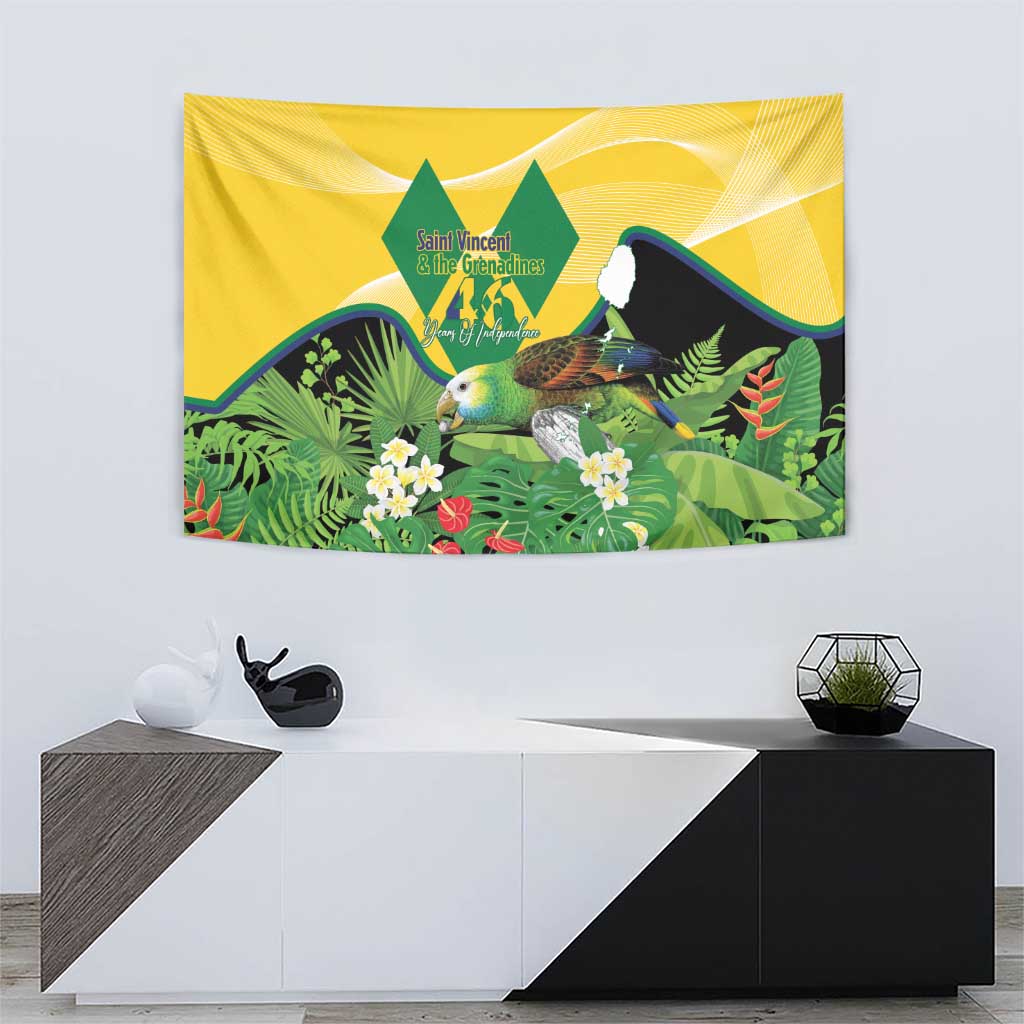 Saint Vincent and the Grenadines Tapestry Amazona Guildingii 46 Years Of Independence - Wonder Print Shop