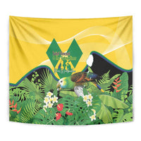Saint Vincent and the Grenadines Tapestry Amazona Guildingii 46 Years Of Independence - Wonder Print Shop